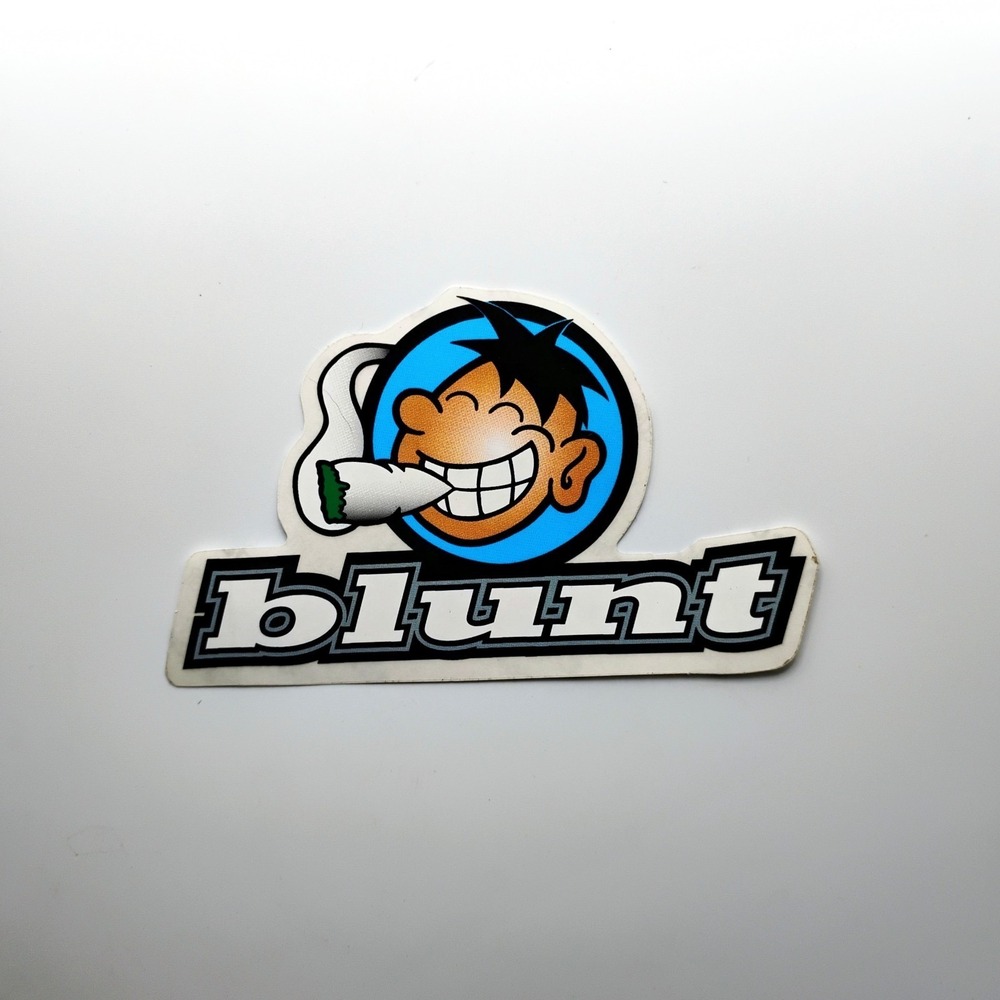 Blunt Clothing Sticker Streetwear Skateboard Classic 1990s Vintage